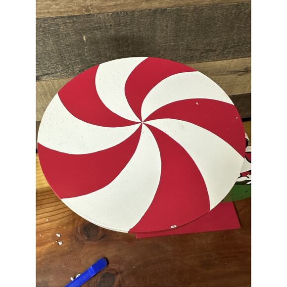 Disney Santa Mickey Mouse Wooden Cookie Tray Serving Tray 12” Tall - Picture 6 of 6